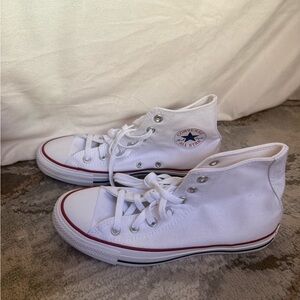 Converse White Canvas High-Tops